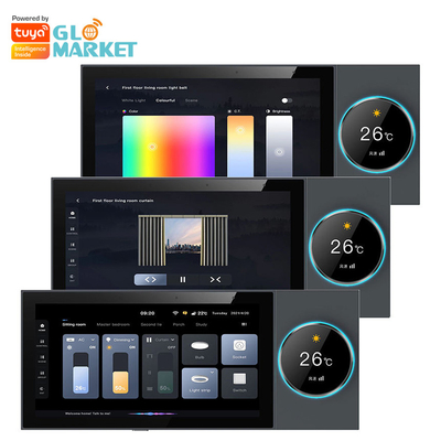 Glomarket Tuya Wifi Smart 6 pouces Panneau de commande multifonctionnel intégré à la Zigbee Gateway Contrôleur domestique intelligent hôte intelligent