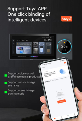 Glomarket Tuya Wifi Smart 6 pouces Panneau de commande multifonctionnel intégré à la Zigbee Gateway Contrôleur domestique intelligent hôte intelligent