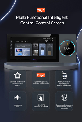 Glomarket Tuya Wifi Smart 6 pouces Panneau de commande multifonctionnel intégré à la Zigbee Gateway Contrôleur domestique intelligent hôte intelligent