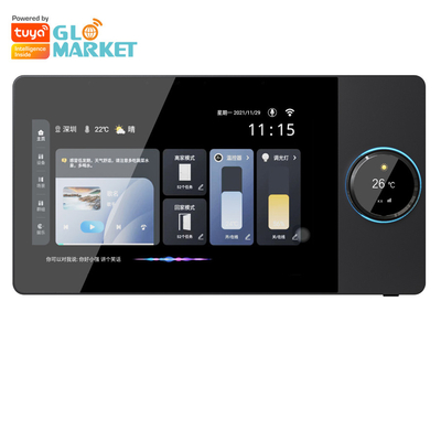 Glomarket 8 pouces Tuya Smart WiFi Zigbee Gteway Scene Music Play Multi-fonctionnel Panneau de commande intelligent Contrôleur central