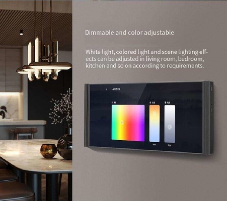 Glomarket 12 pouces Multifonction Musical Host Écran tactile Zigbee Porte-parole Paroi Panneau de commande central Pour les scènes intelligentes Commutateur