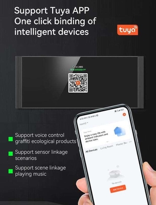 Glomarket 12 pouces Multifonction Musical Host Écran tactile Zigbee Porte-parole Paroi Panneau de commande central Pour les scènes intelligentes Commutateur