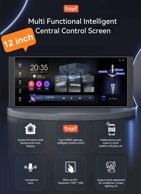 Glomarket 12 pouces Multifonction Musical Host Écran tactile Zigbee Porte-parole Paroi Panneau de commande central Pour les scènes intelligentes Commutateur