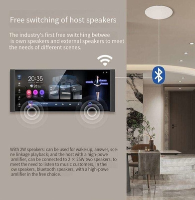 Glomarket 12 pouces Multifonction Musical Host Écran tactile Zigbee Porte-parole Paroi Panneau de commande central Pour les scènes intelligentes Commutateur